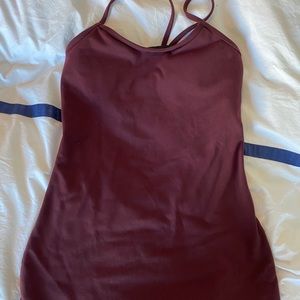 Lululemon Power Y Tank Maroon Size 6